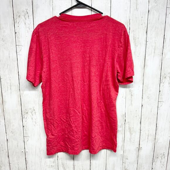 The North Face Top Men Size Small Red Graphic Short Sleeve Tee Shirt Casual - Picture 2 of 5